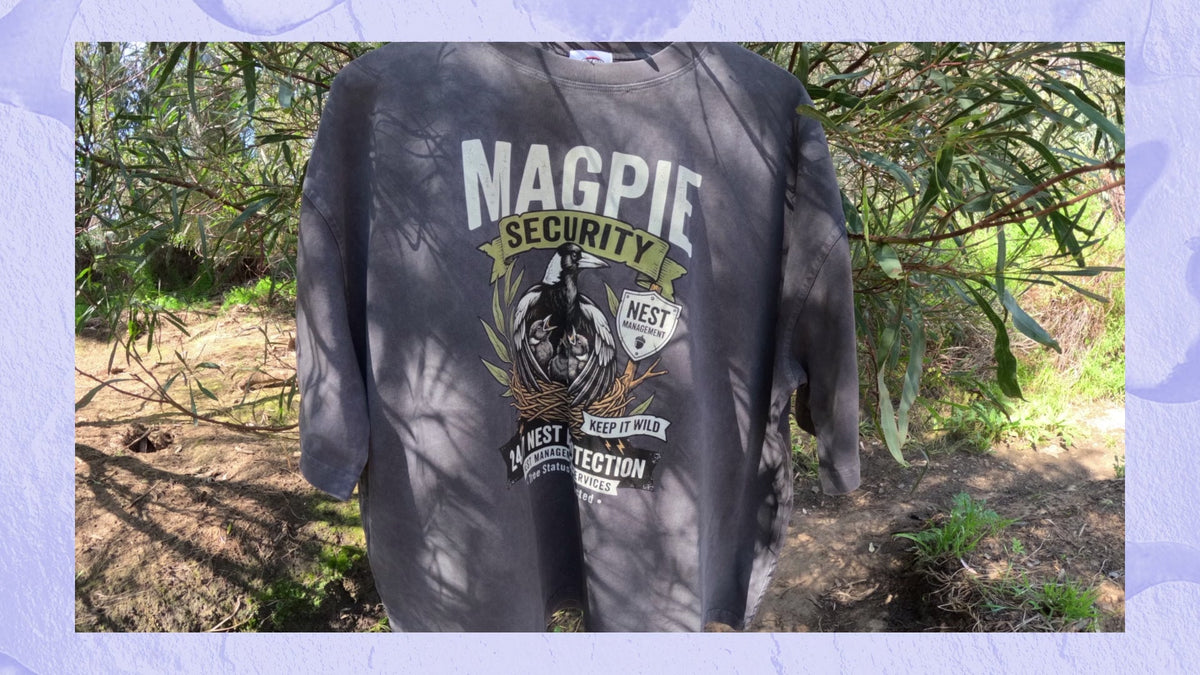 Magpie Security Vintage Washed Boxy T-Shirt