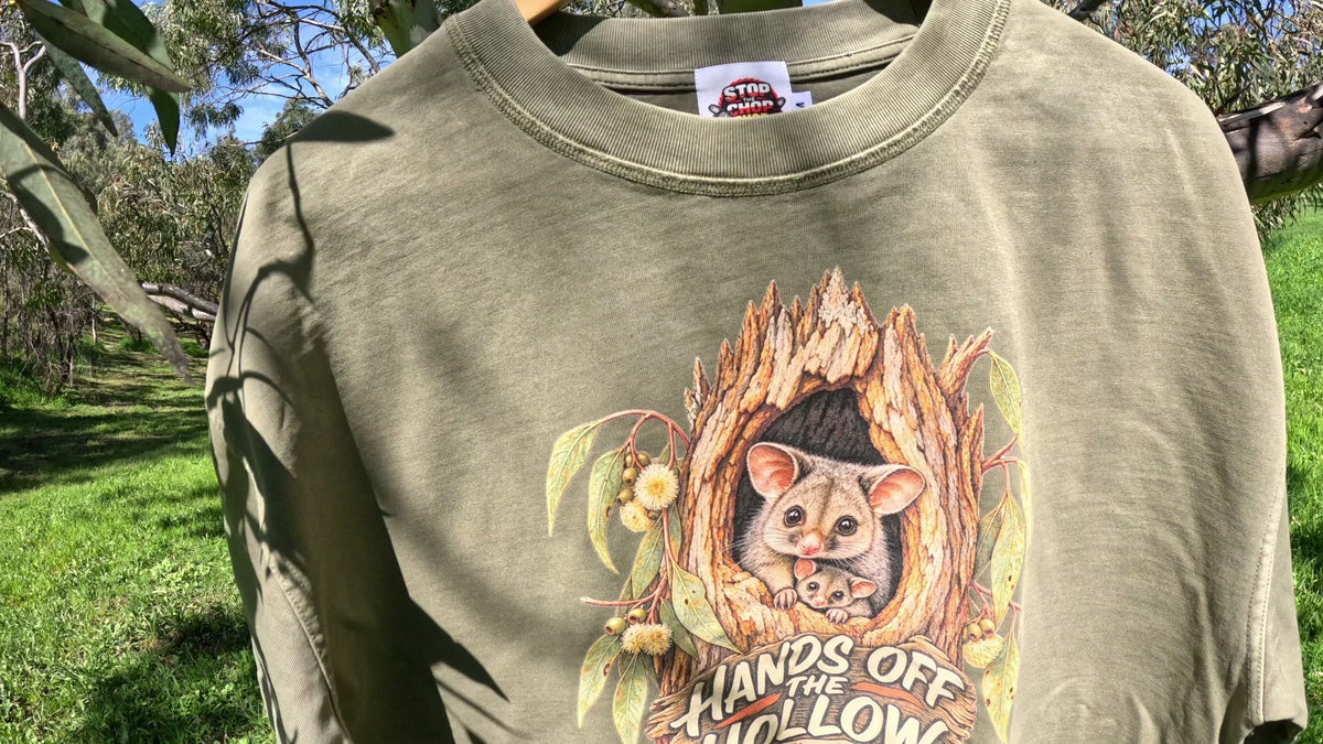 Hands Off The Hollow – Vintage Washed Boxy T-Shirt