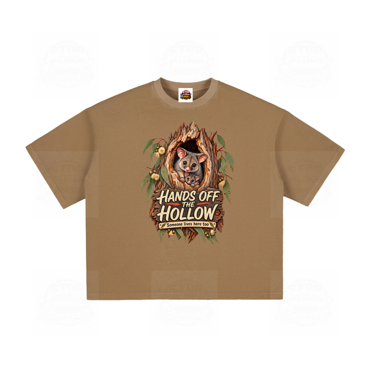 Hands Off The Hollow – Vintage Washed Boxy T-Shirt