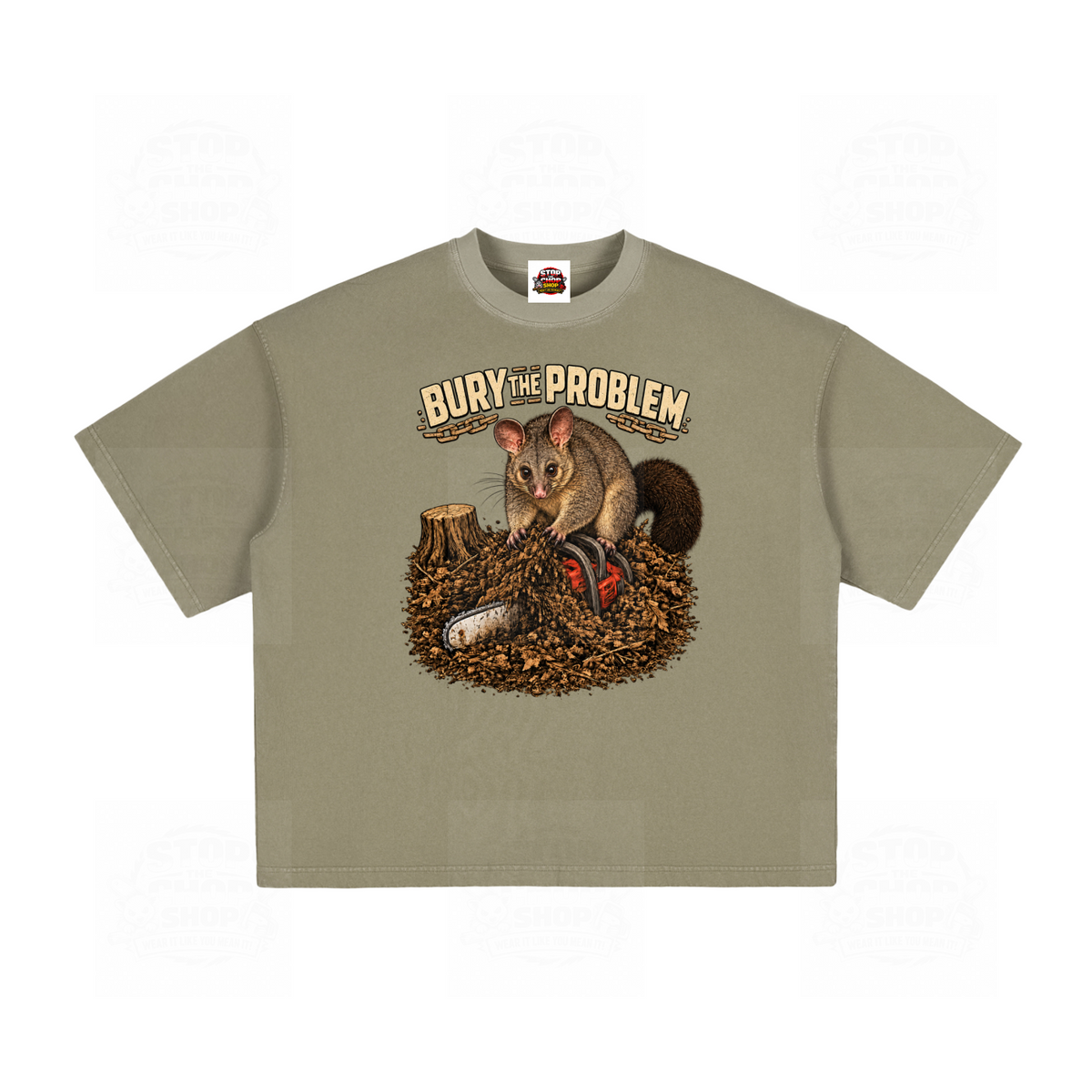 Bury The Problem Vintage Washed Boxy T-Shirt
