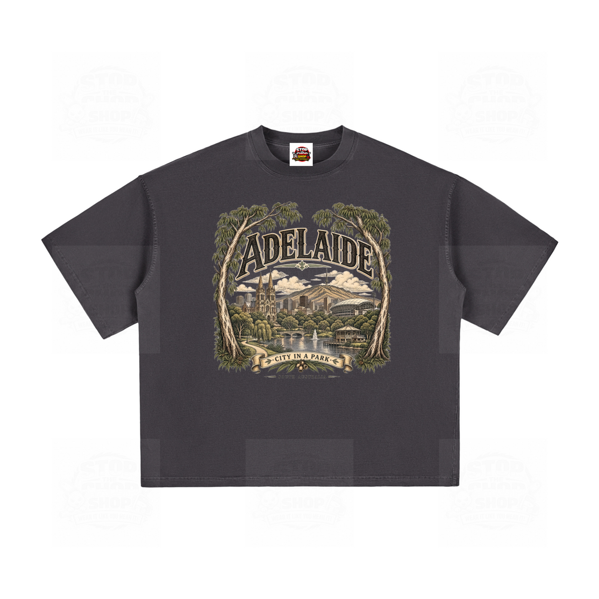 Adelaide – City in a Park Vintage Washed Boxy T-Shirt