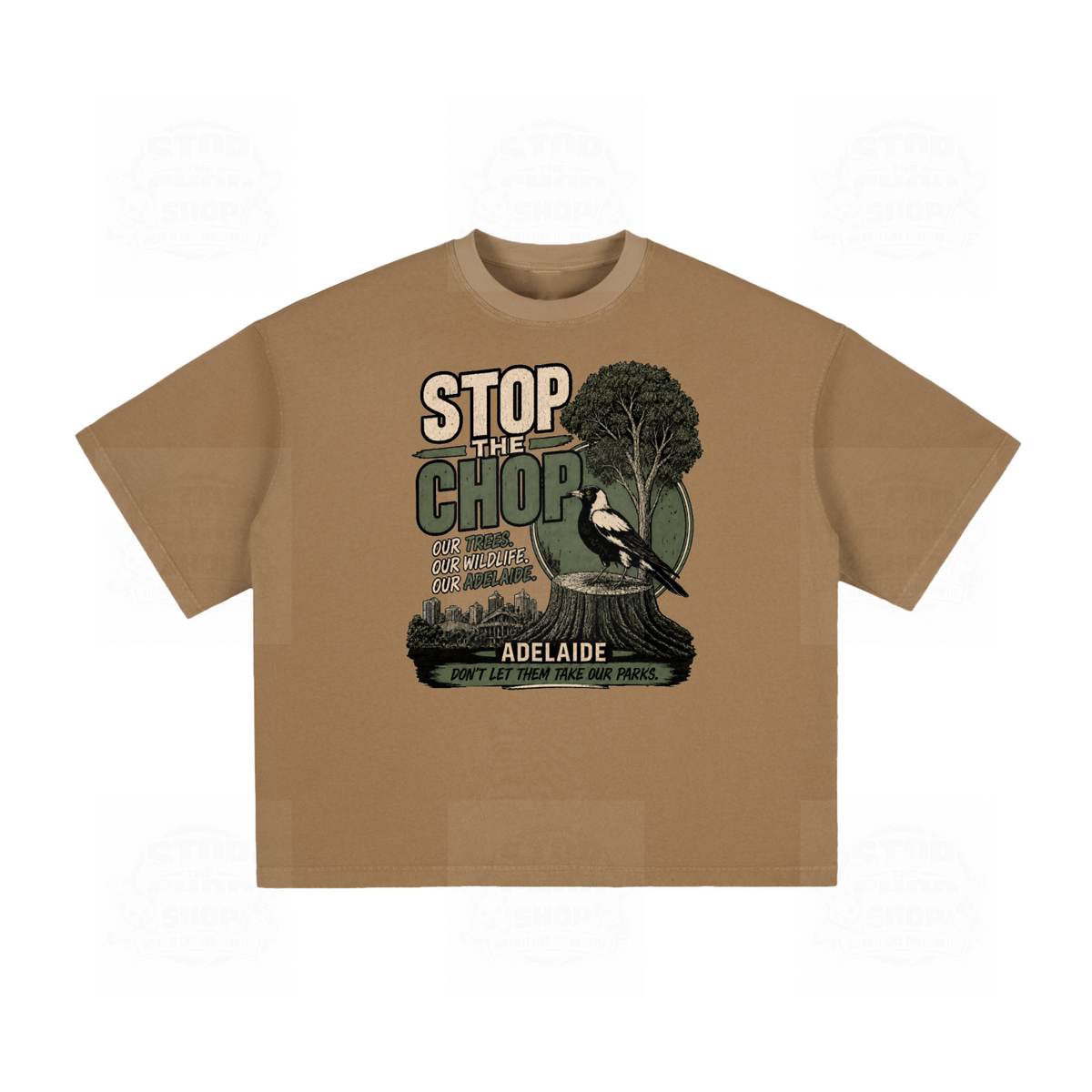 Stop The Chop - Magpie Vintage Washed Boxy T-Shirt