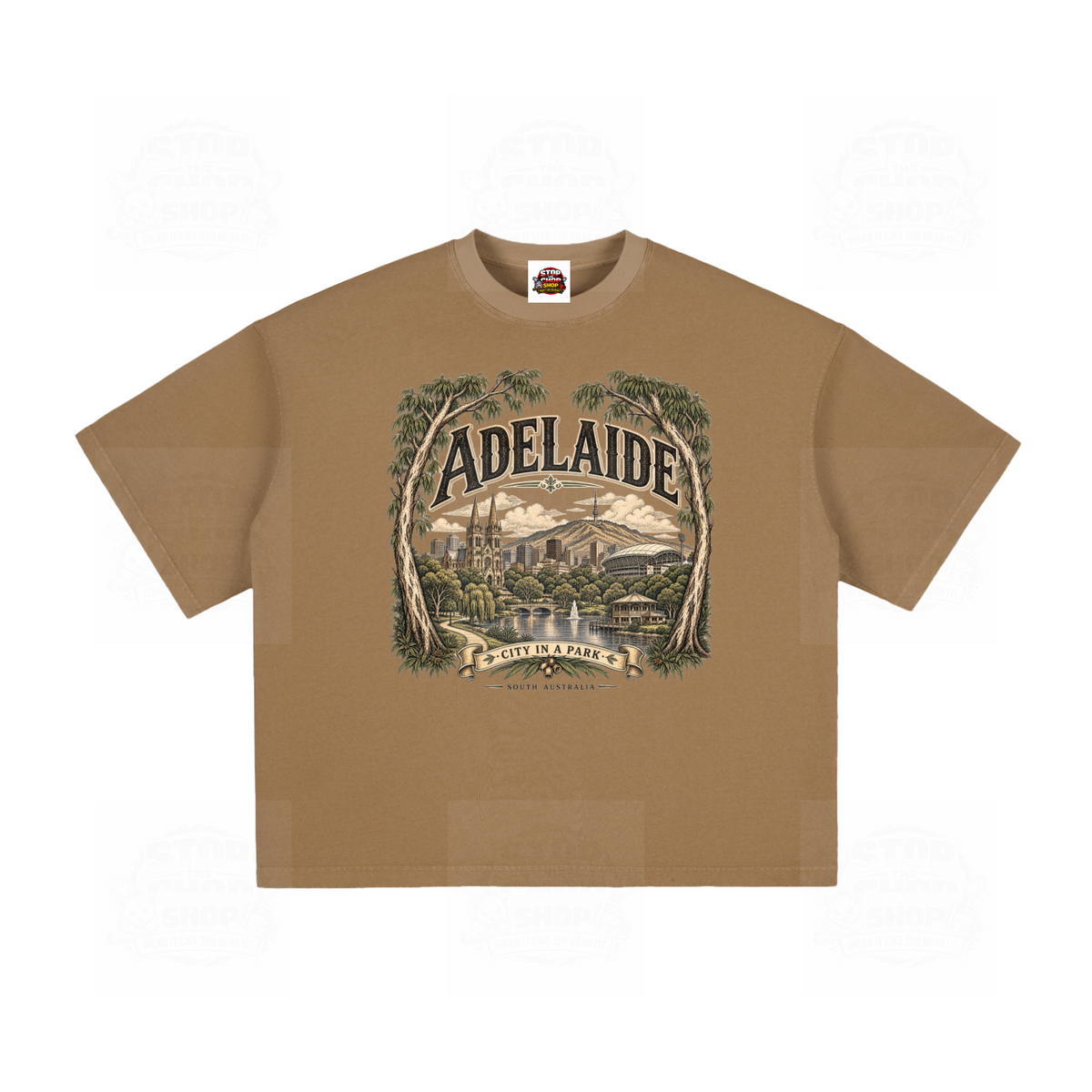 Adelaide – City in a Park Vintage Washed Boxy T-Shirt