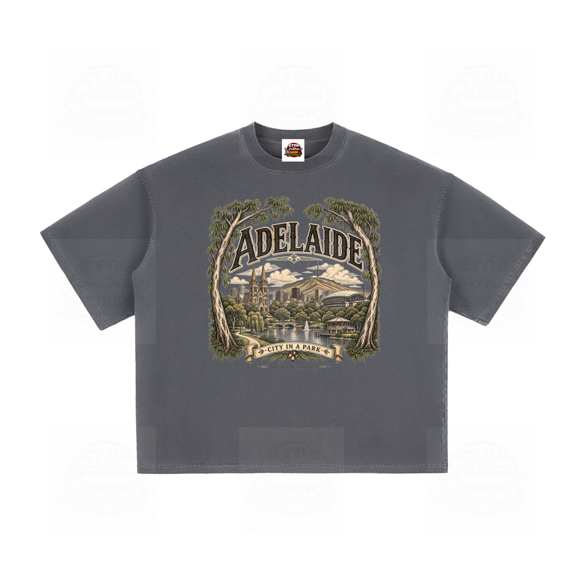Adelaide – City in a Park Vintage Washed Boxy T-Shirt