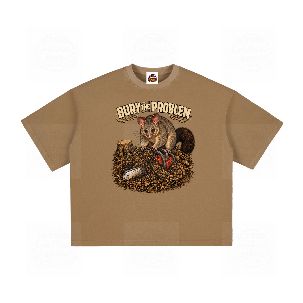Bury The Problem Vintage Washed Boxy T-Shirt