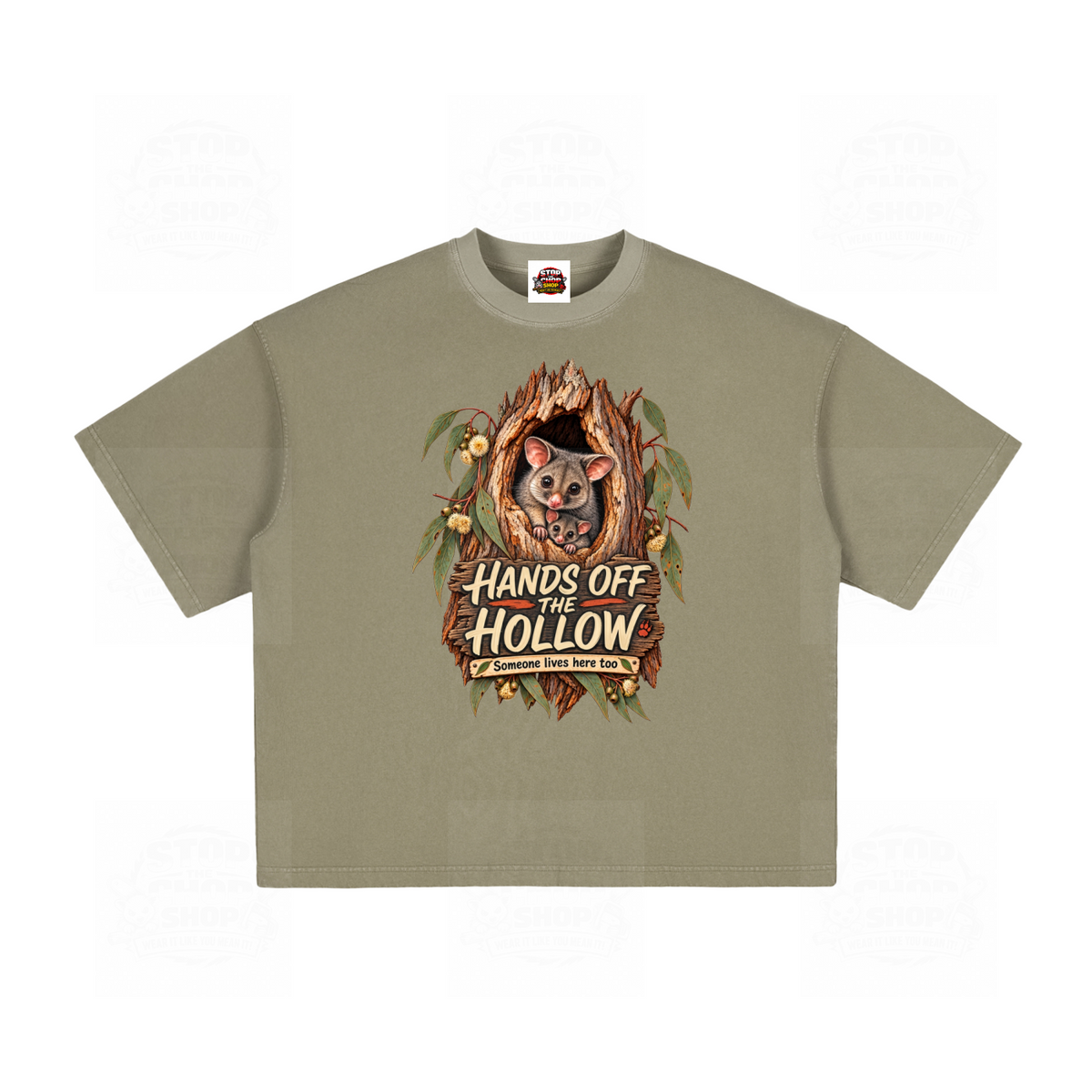 Hands Off The Hollow – Vintage Washed Boxy T-Shirt