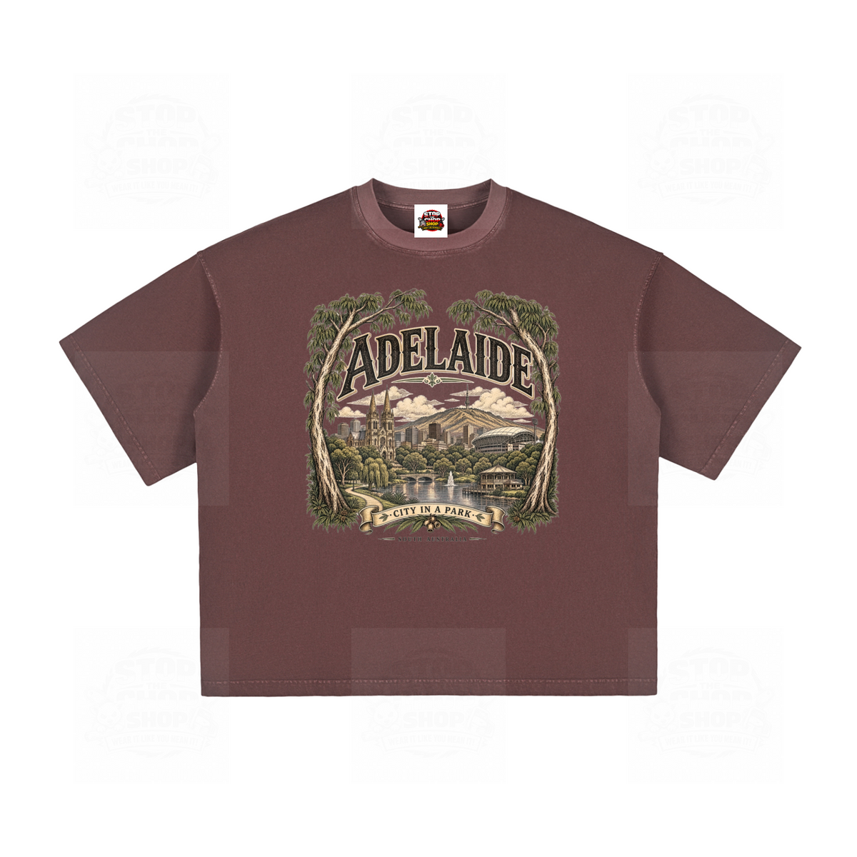 Adelaide – City in a Park Vintage Washed Boxy T-Shirt