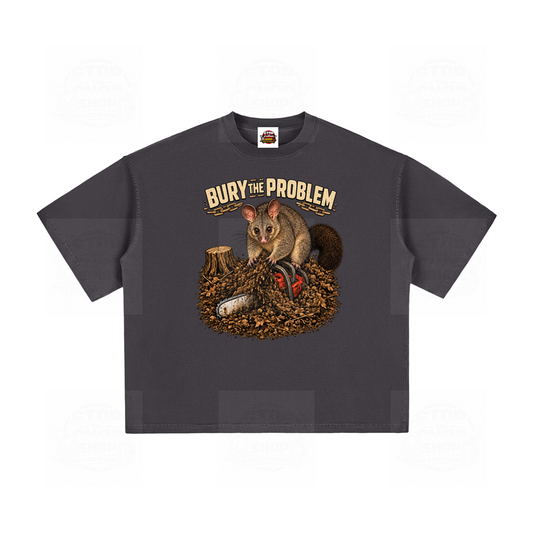 Bury The Problem Vintage Washed Boxy T-Shirt