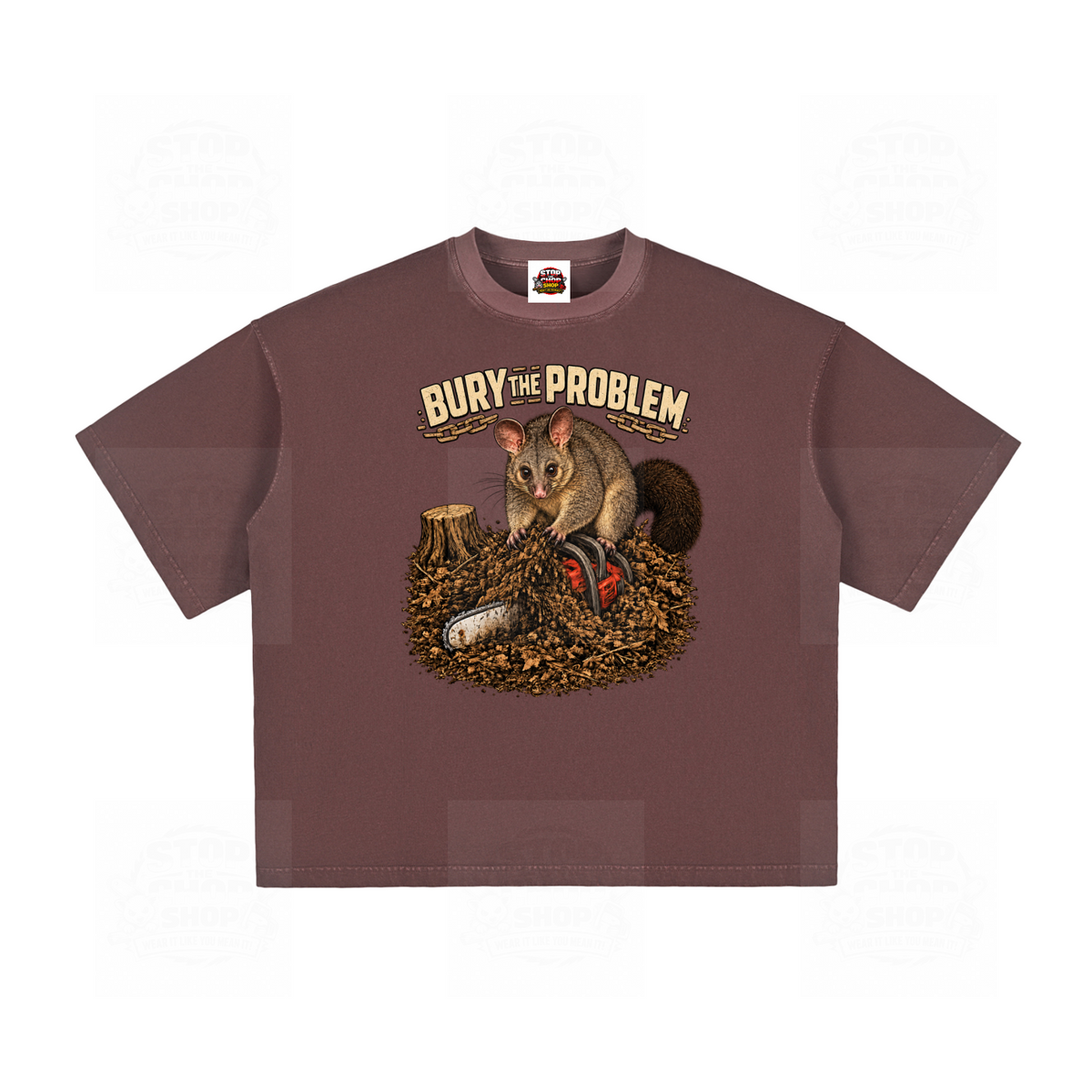 Bury The Problem Vintage Washed Boxy T-Shirt